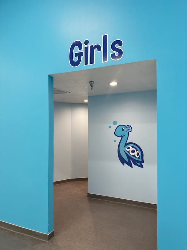 SwimKids Utah's Girls' Locker Room for Swimmers