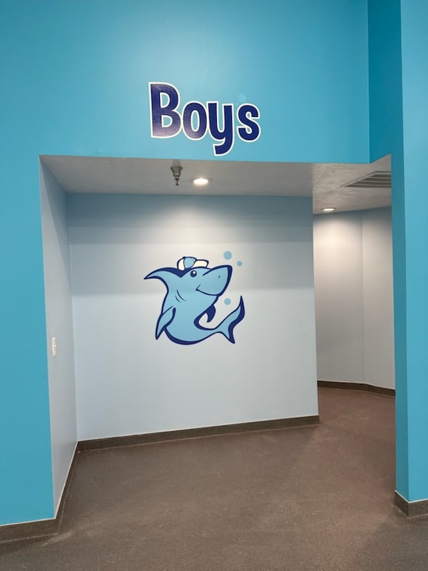 Boys' Locker Room at SwimKids Utah Facility