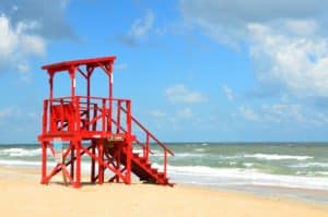 Lifeguard Station Overlooking the Beach